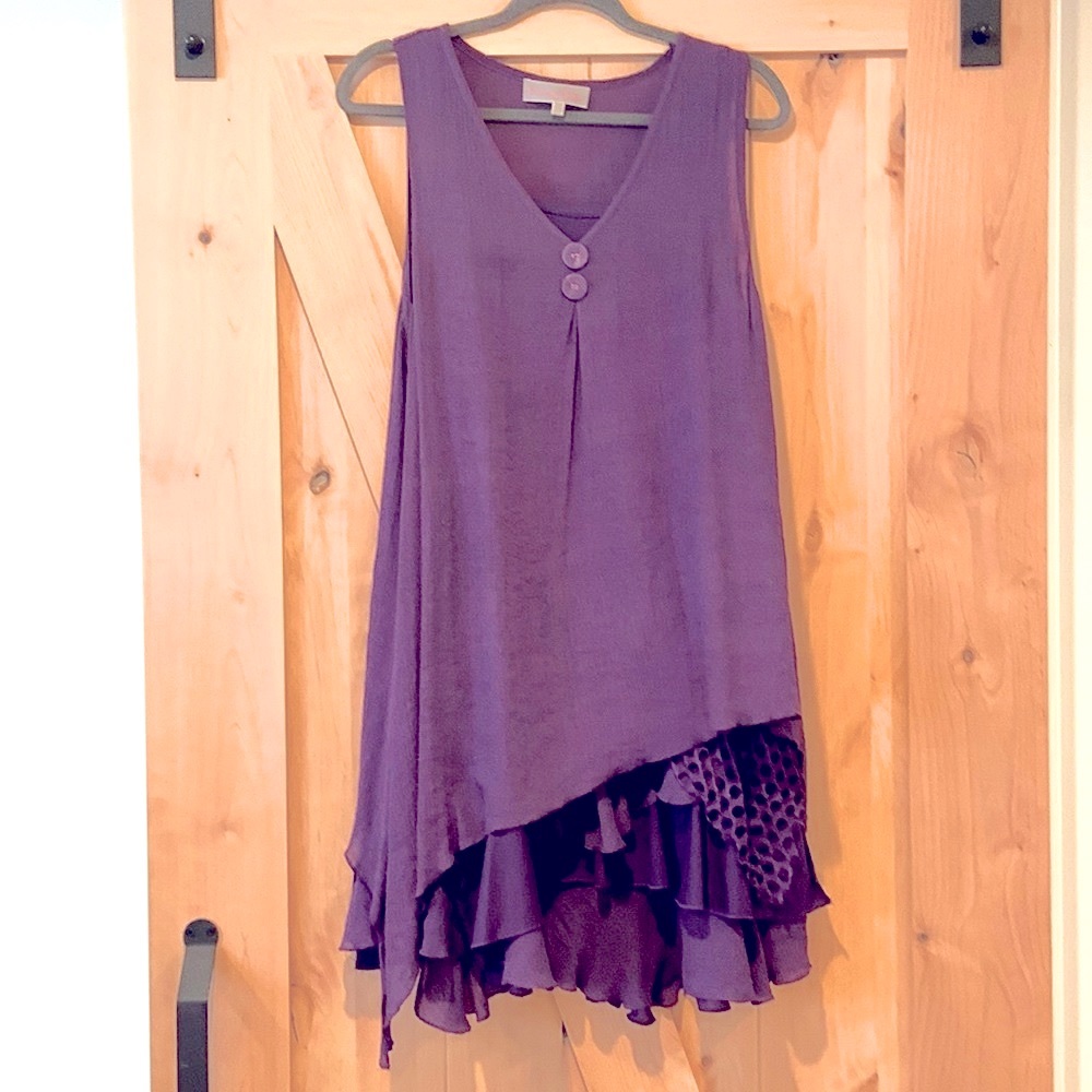 2 piece, fun and funky layered dress